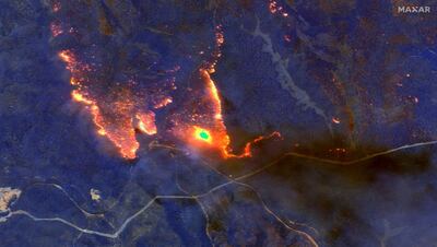 La imagen satelital enseña lo grave de los incendios en Australia.