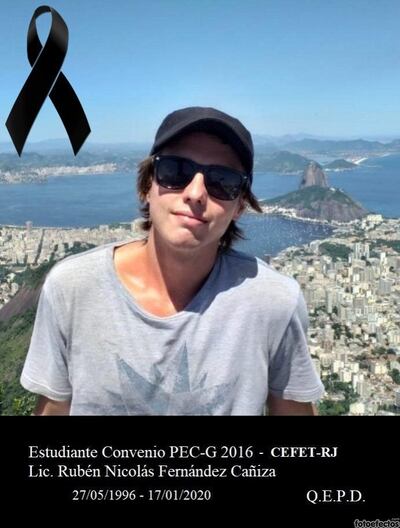 El sepelio de Rubén Nicolás Fernández será mañana, según comunicaron sus familiares.