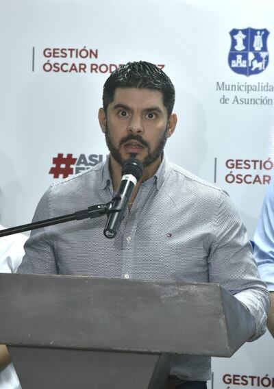 Óscar Rodríguez, intendente de Asunción.