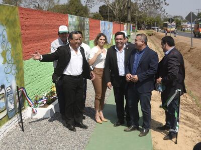 Autoridades gubernamentales y municipales formaron parte de la inauguración del sendero proyectado por la empresa Resplandor.