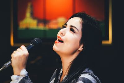 Mariví Vargas canta sus temas esta noche.