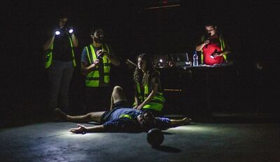 Una escena de la obra "Es sobre nosotros (también)".