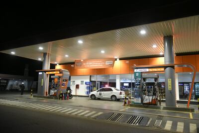 Estación de servicios de Copetrol en Laguna Grande, donde se registró el asalto.