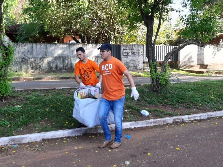 Más de 7 toneladas de basura se  juntaron durante los dos días en Ciudad del Este.