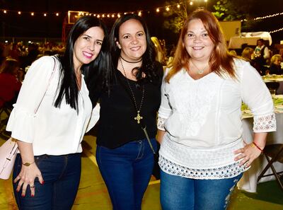 Luján Rodríguez, Leila Halley y Patricia Filippi.