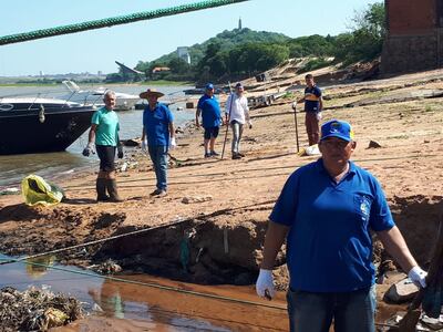 Los pescadores se enfocaron en la zona de Itá Enramada.
