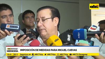 Imposición de medidas para Miguel Cuevas