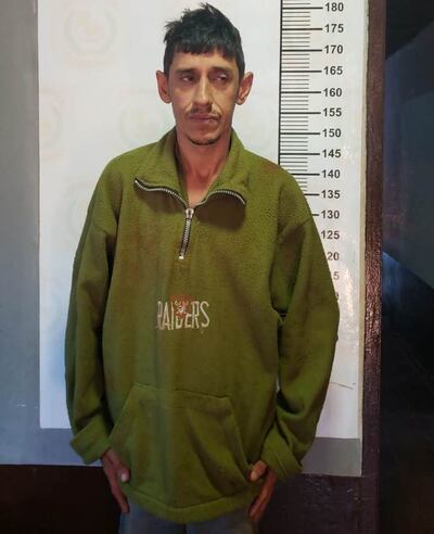 Lucio Rubén Salinas, detenido.