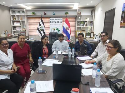 Autoridades de la Décima Región Sanitaria  y de la Municipalidad de Santa Rita  se reunieron para socializar el plan de salud para la ciudad.