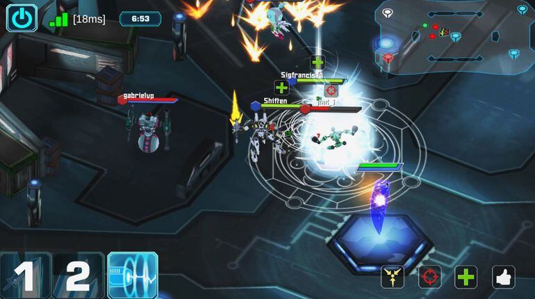 Fhacktions representa un videojuego de batallas multijugador en tiempo real que utiliza geolocalización para que puedas caminar hasta los puntos de control que están distribuidos por varias parte de Asunción y otras ciudades.