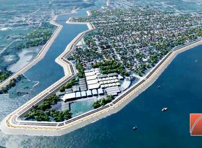 Diseño virtual de la futura franja costera de la ciudad de Pilar. La obra fue adjudicada por el MOPC al Consorcio CTC.