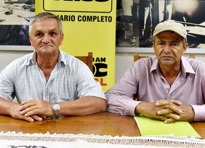 Luis Aguayo (MCNOC) y Pablo Ojeda (MCP), ayer en ABC Color.