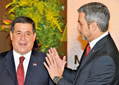Mario Abdo y Horacio Cartes.