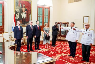El presidente y comandante en Jefe de las FF.AA., Mario Abdo Benítez, tomó ayer juramento a dos miembros de la Corte Militar.