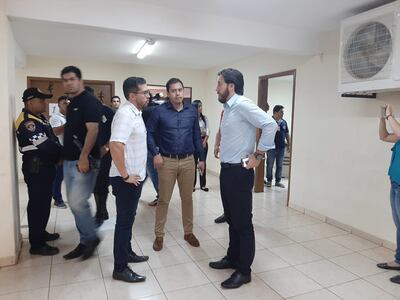 El intendente Miguel Prieto encabezó la comitiva municipal.