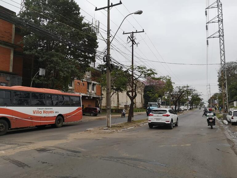 Tránsito liberado sobre la avenida Artigas.