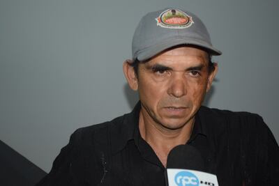 Angel Galarza, padre de la joven que denunció el secuestro.