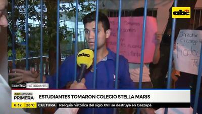 Estudiantes tomaron Colegio Stella Maris