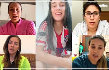 Jugadoras paraguayas.