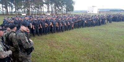 Unos 1.000 uniformados fueron movilizados nuevamente para este operativo en Reserva Morombí.