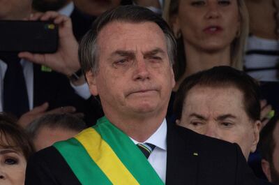 El presidente de Brasil, Jair Bolsonaro, asiste al Desfile del Día de la Independencia de Brasil este sábado, en Brasilia (Brasil).