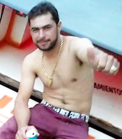 Alcides Medina Brítez, alias Kure, supuesto asesino serial buscado.