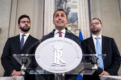 El líder del Movimiento 5 Estrellas, Luigi Di Maio.