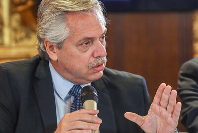 Alberto Fernández, presidente de Argentina.