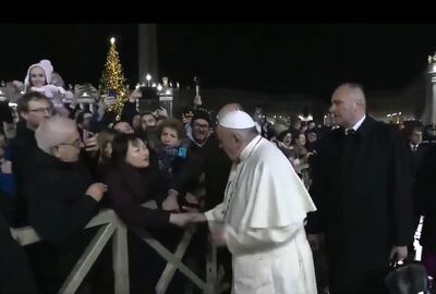 El Papa pidió perdón por reprender a una mujer