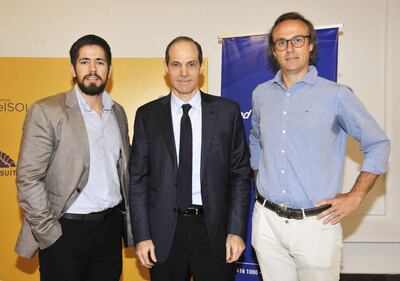 Andrés Kemper, Jorge Mendelzon y Fernando Cevallos.