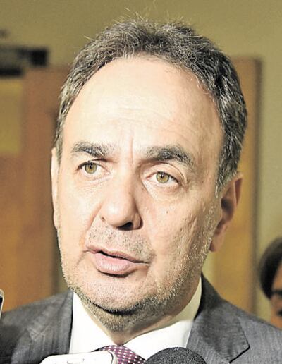 Juan Darío Monges, senador colorado, presidente de la comisión de Asuntos Constitucionales.