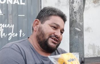 José Mancuello, vocero de vendedores ambulantes