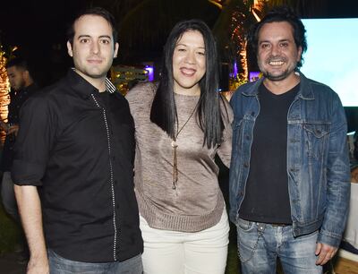 Guillermo Bécquer, Jowanna Palermo y Waldo Longo.