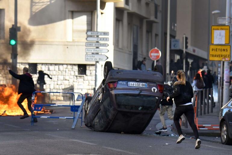 Disturbios en Marsella.