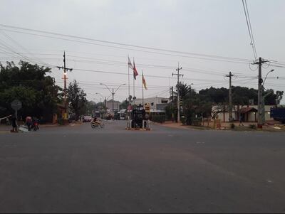 Este es el panorama que se observaba en Horqueta en las últimas horas de la tarde.