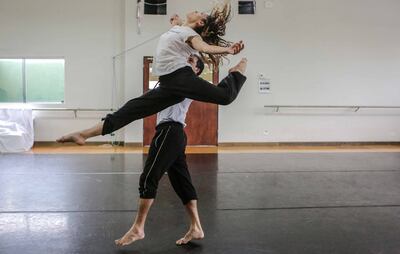 Integrantes del Ballet Nacional, durante uno de los ensayos de la obra.