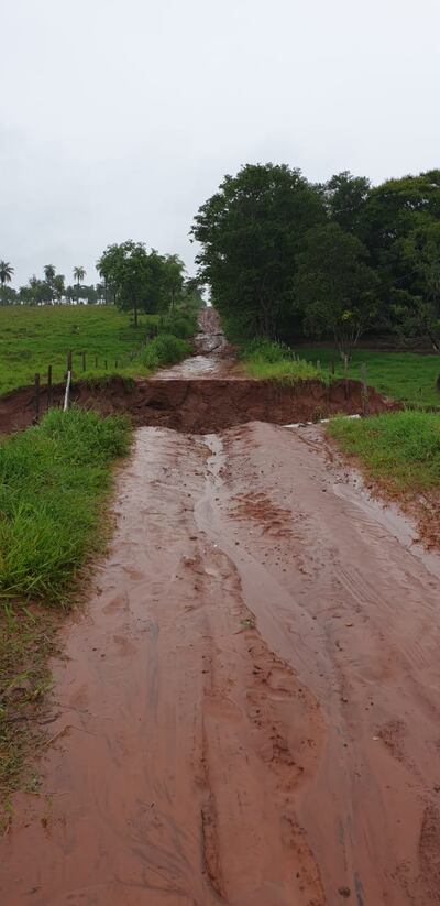El sitio donde estaba el puente.
