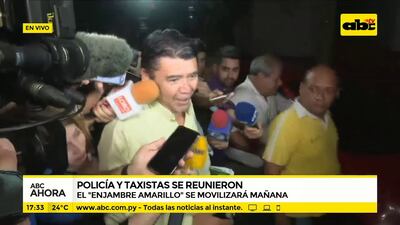 Policía y taxistas se reunieron