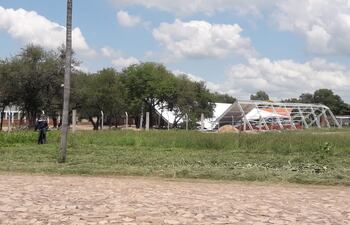 Se desplomó el tinglado en construcción en una escuela en Remansito.