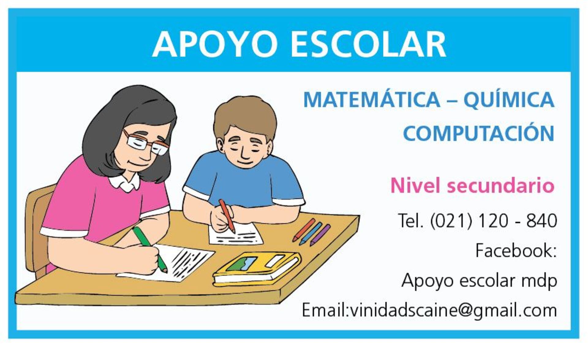 ejemplos de anuncios para niños