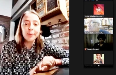 Nadia Czeraniuk se reunió ayer de manera virtual con referentes de las letras de varios países.