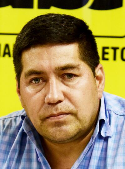 Asunción Gallardo (ANR, cartista), intendente de Itanará, distrito de Canindeyú que no recibe el Fonacide.