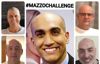 #Mazzochallenge. Los compañeros del colegio San Andrés del ministro Julio Mazzoleni se pelaron para parecerse a él y mostrarle su admiración.