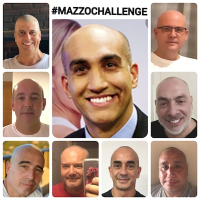 #Mazzochallenge. Los compañeros del colegio San Andrés del ministro Julio Mazzoleni se pelaron para parecerse a él y mostrarle su admiración.