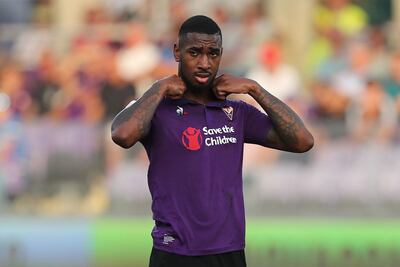 Gerson con la camiseta de la Fiorentina.