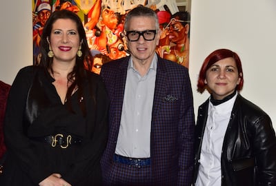 Valeria Gallarini, Roberto Ugarte y Julia Converti.
