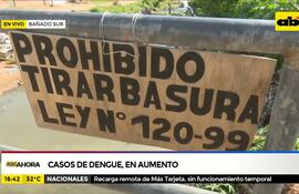 Casos de dengue van en aumento