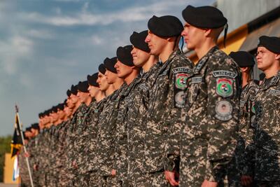 Los nuevos agentes del Grupo Lince que reforzarán la unidad de Operaciones Especiales Motorizadas.