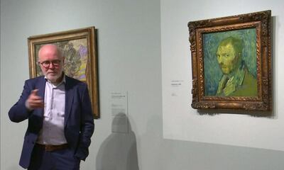 A través de un vídeo, el investigador Louis van Tilborgh  dio detalles acerca de la confirmación de la autoría de Van Gogh en el "Autorretrato".