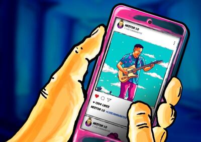 El video animado fue una idea para que los integrantes del grupo se vean reflejados en dibujos, algo divertido que comentó Néstor.